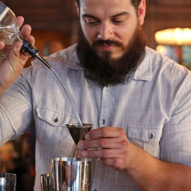 bartender making a cocktail