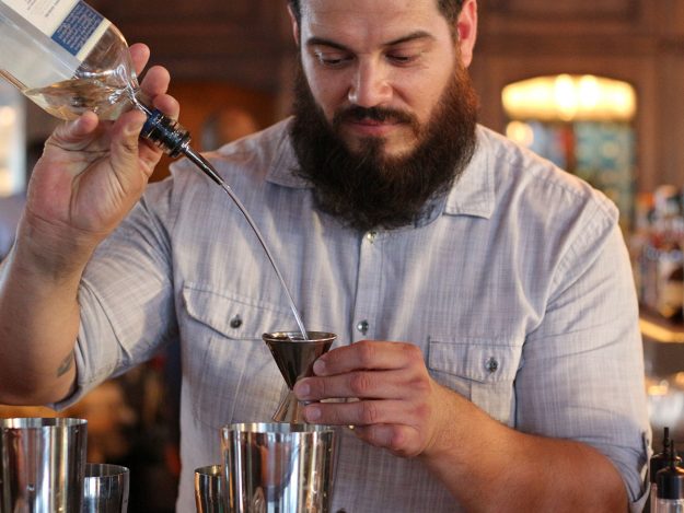 bartender making a cocktail