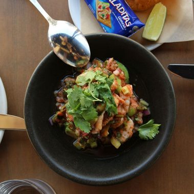 shrimp cocktail dish