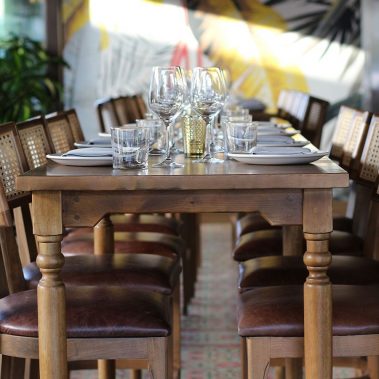 table for large events at latin restaurant